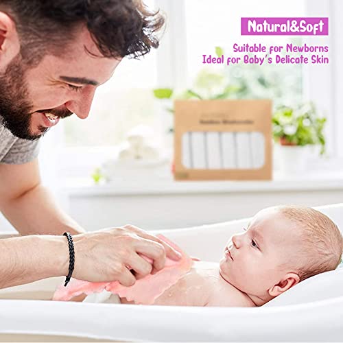 Orighty Baby Washcloths 24-Pack, Microfiber Coral Fleece Baby Face Towels, Soft and Absorbent Wash Cloths for Newborns, Infants and Toddlers, Gentle on Delicate Skin for Face Hands and Body, 7x9 Inch