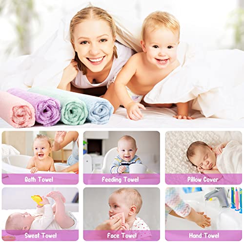 Orighty Baby Washcloths 24-Pack, Microfiber Coral Fleece Baby Face Towels, Soft and Absorbent Wash Cloths for Newborns, Infants and Toddlers, Gentle on Delicate Skin for Face Hands and Body, 7x9 Inch